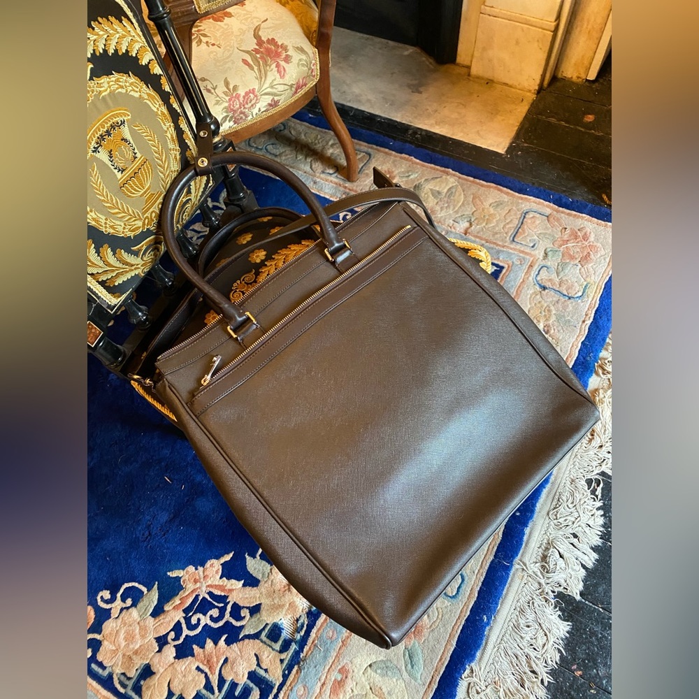 Mens Coach Brown Briefcase Stylish Bag NWOT